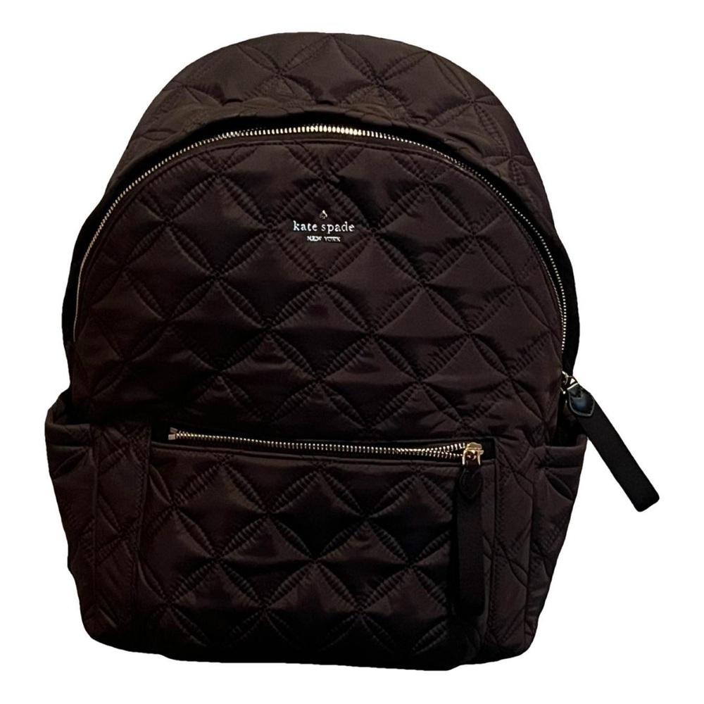 Kate Spade Black Quilted Backpack - Picture 3 of 17